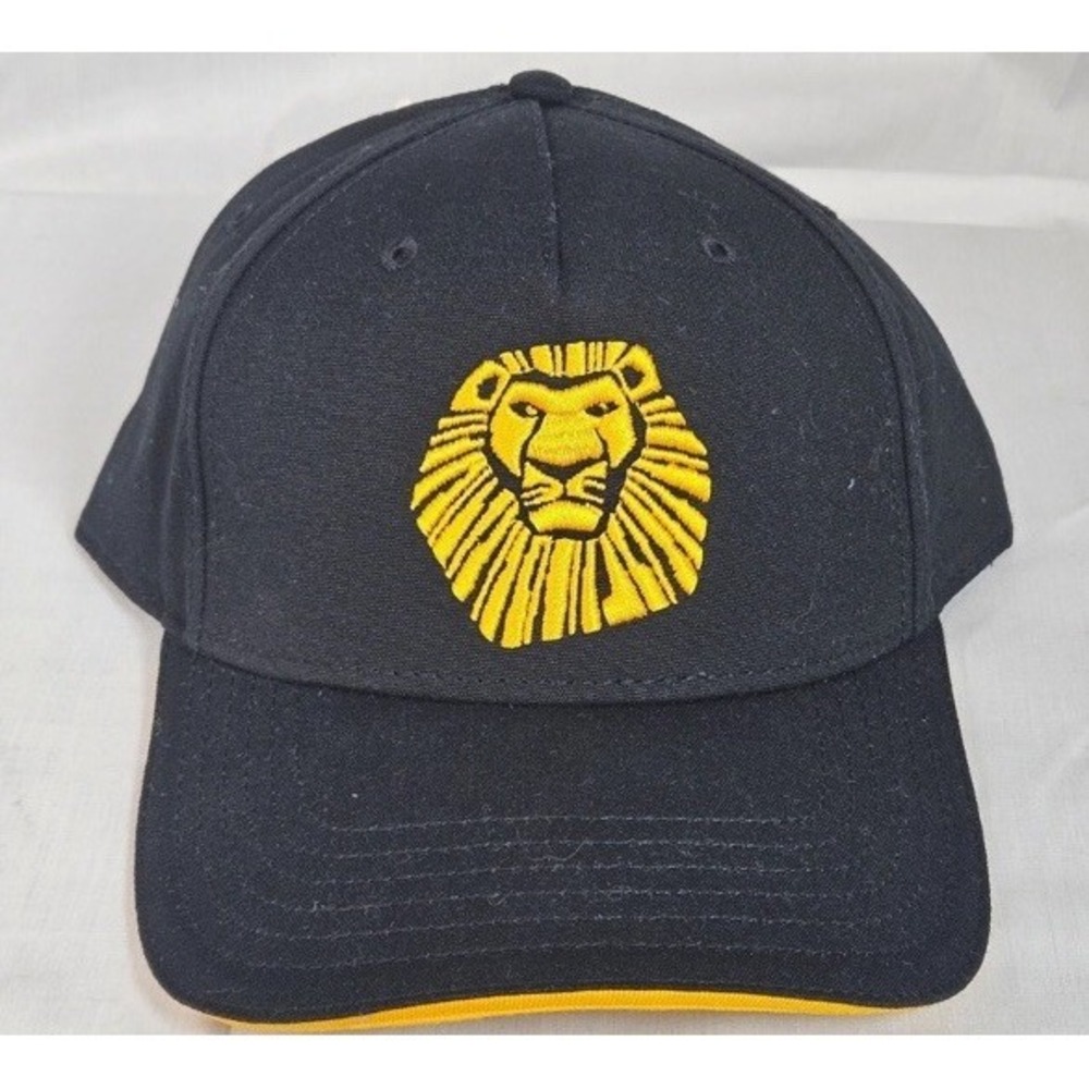 Walt Disney Presents the Lion King Black Strapback Baseball Hat Cap Musical NY